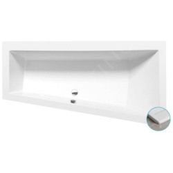 Polysan Baignoires - Baignoire asymétrique Andra Slim R, 1800 x 900 x 450 mm, blanc 78771S