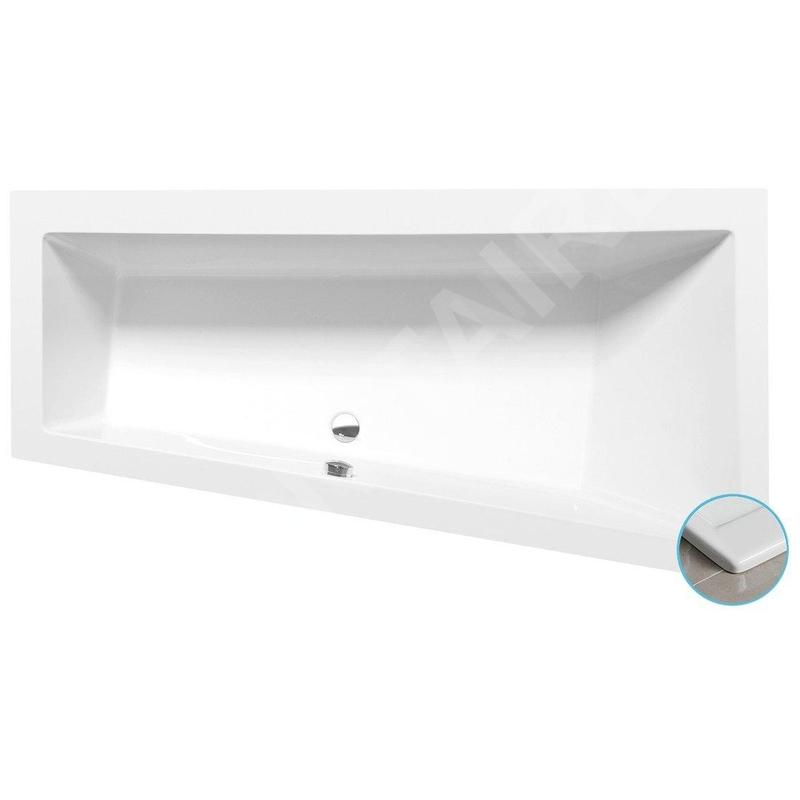Polysan Baignoires - Baignoire asymétrique Andra Slim R, 1800 x 900 x 450 mm, blanc 78771S Polysan Baignoires - Baignoire asymétrique Andra Slim R, 1800 x 900 x 450 mm, blanc 78771S