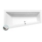 Polysan Baignoires - Baignoire asymétrique Andra Slim L, 1800 x 900 x 450 mm, blanc 72872S