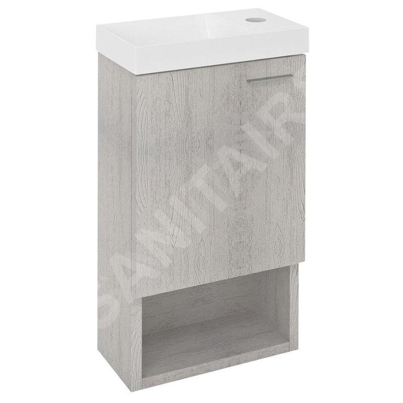 Sapho Latus - Meuble lavabo, 300x530x165 mm, porte, chêne polaire LT711-1010 Sapho Latus - Meuble lavabo, 300x530x165 mm, porte, chêne polaire LT711-1010