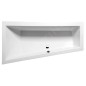 Polysan Baignoires - Baignoire asymétrique Andra Slim L, 1800 x 900 x 450 mm, blanc 72872S