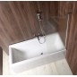 Aqualine Vilma - Pare-baignoire 600x1400 mm, droite, verre BRICK AQ6018P Aqualine Vilma - Pare-baignoire 600x1400 mm, droite, verre BRICK AQ6018P