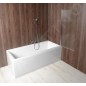 Aqualine Vilma - Pare-baignoire 600x1400 mm, droite, verre BRICK AQ6018P Aqualine Vilma - Pare-baignoire 600x1400 mm, droite, verre BRICK AQ6018P