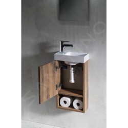 Sapho Latus - Meuble lavabo, 300x530x165 mm, porte, chêne polaire LT711-1010