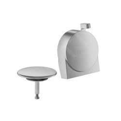 Hansgrohe Exafill S - Ensemble supérieur de sortie de baignoire, nickel brossé 58117820