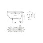 Kaldewei Advantage - Baignoire rectangulaire Saniform Plus 360-1, 1400x700 mm, Perl-Effect, blanc 111500013001 Kaldewei Advantage - Baignoire rectangulaire Saniform Plus 360-1, 1400x700 mm, Perl-Effect, blanc 111500013001