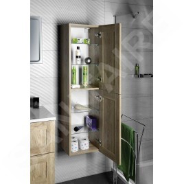 Sapho Amia - Armoire haute 350x1400x300 mm, chêne Texas AM020-2020