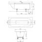 Kaldewei Advantage - Baignoire rectangulaire Saniform Plus 362-1, 1600x700 mm, antislip sur toute la surface, blanc 111734010001 Kaldewei Advantage - Baignoire rectangulaire Saniform Plus 362-1, 1600x700 mm, antislip sur toute la surface, blanc 111734010001