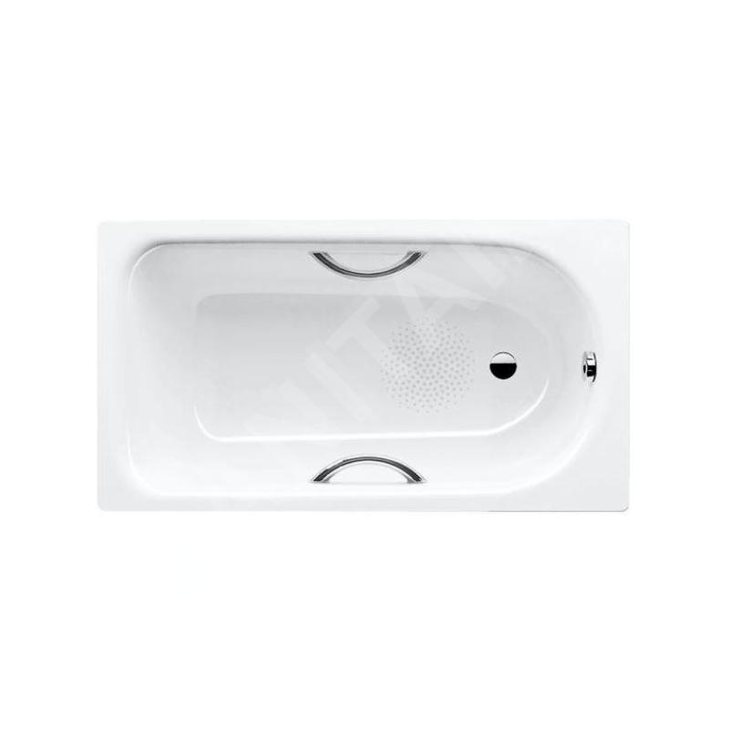 Kaldewei Advantage - Baignoire rectangulaire Saniform Plus Star 331, 1500x700 mm, avec trous pour poignées, antidérapant, effet Kaldewei Advantage - Baignoire rectangulaire Saniform Plus Star 331, 1500x700 mm, avec trous pour poignées, antidérapant, effet