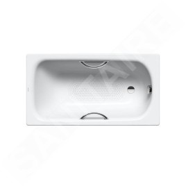 Kaldewei Advantage - Baignoire Saniform Plus Star 330, 1400x700 mm, avec trous pour poignées, antidérapant sur toute la