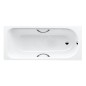 Kaldewei Advantage - Baignoire rectangulaire Saniform Plus Star 332, 1600x700 mm, avec trous pour poignées, antidérapante,