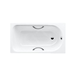 Kaldewei Advantage - Baignoire rectangulaire Saniform Plus Star 331, 1500x700 mm, avec trous pour poignées, antidérapant sur