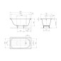 Kaldewei Advantage - Baignoire rectangulaire Saniform Plus 367, 1600x750 mm, antidérapant, effet Perl, blanc 113830003001 Kaldewei Advantage - Baignoire rectangulaire Saniform Plus 367, 1600x750 mm, antidérapant, effet Perl, blanc 113830003001
