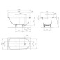 Kaldewei Advantage - Baignoire rectangulaire Saniform Plus Star 344, 1400x750 mm, avec trous pour poignées, antidérapant sur Kaldewei Advantage - Baignoire rectangulaire Saniform Plus Star 344, 1400x750 mm, avec trous pour poignées, antidérapant sur