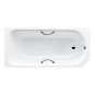 Kaldewei Advantage - Baignoire rectangulaire Saniform V4 Star 332, 1600x700 mm, avec trous pour poignées, antidérapant, effet Kaldewei Advantage - Baignoire rectangulaire Saniform V4 Star 332, 1600x700 mm, avec trous pour poignées, antidérapant, effet