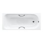 Kaldewei Advantage - Baignoire rectangulaire Saniform Plus Star 345, 1600 x 750 mm, avec trous pour barres de maintien, blanc - Kaldewei Advantage - Baignoire rectangulaire Saniform Plus Star 345, 1600 x 750 mm, avec trous pour barres de maintien, blanc -
