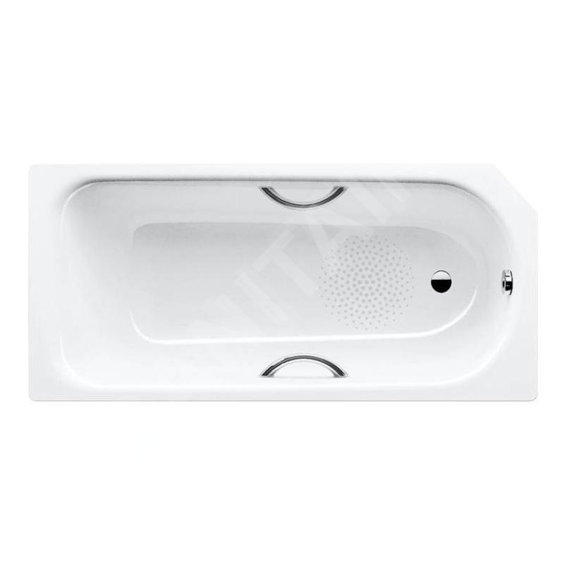 Kaldewei Advantage - Baignoire rectangulaire Saniform V3 Star 332, 1600x700 mm, avec trous pour poignées, antidérapante, Kaldewei Advantage - Baignoire rectangulaire Saniform V3 Star 332, 1600x700 mm, avec trous pour poignées, antidérapante,