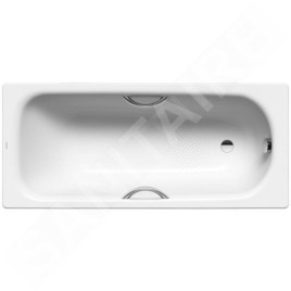 Kaldewei Advantage - Baignoire rectangulaire Saniform Plus Star 336, 1700x750 mm, avec trous pour poignées, antidérapant, effet