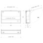 Sapho Cloe - Armoire miroir avec éclairage LED, 800x500x180 mm, blanc CE080-0030 Sapho Cloe - Armoire miroir avec éclairage LED, 800x500x180 mm, blanc CE080-0030