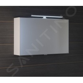 Sapho Cloe - Armoire miroir avec éclairage LED, 800x500x180 mm, blanc CE080-0030