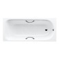 Kaldewei Advantage - Baignoire rectangulaire Saniform Plus Star 337, 1800x800 mm, avec trous pour poignées, blanc 133700010001