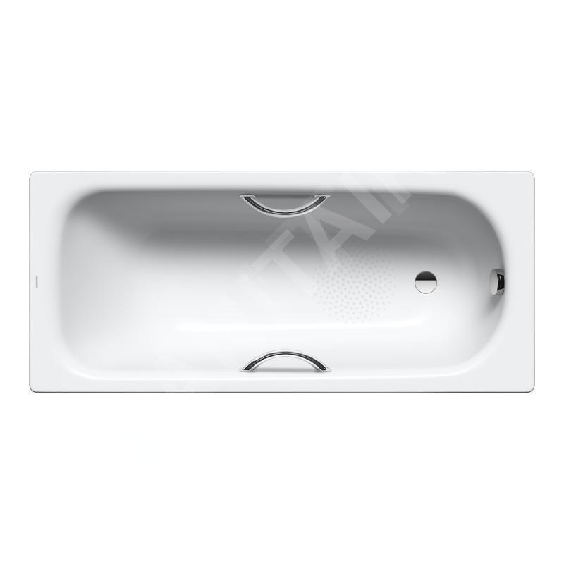 Kaldewei Advantage - Baignoire rectangulaire Saniform Plus Star 335, 1700x700 mm, avec trous pour poignées, antidérapant, effet Kaldewei Advantage - Baignoire rectangulaire Saniform Plus Star 335, 1700x700 mm, avec trous pour poignées, antidérapant, effet