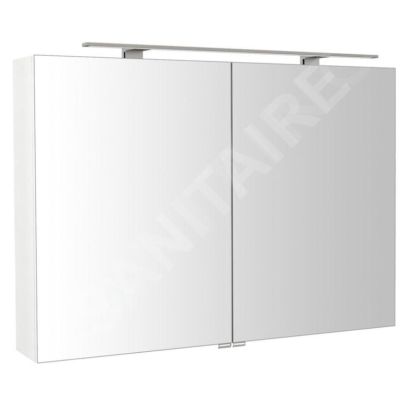 Sapho Riwa - Armoire miroir avec éclairage LED, 1010x700x170 mm, blanc brillant RIW100-0030 Sapho Riwa - Armoire miroir avec éclairage LED, 1010x700x170 mm, blanc brillant RIW100-0030