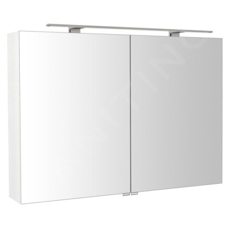 Sapho Riwa - Armoire miroir avec éclairage LED, 1010x700x170 mm, blanc brillant RIW100-0030