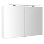 Sapho Riwa - Armoire miroir avec éclairage LED, 1010x700x170 mm, blanc brillant RIW100-0030 Sapho Riwa - Armoire miroir avec éclairage LED, 1010x700x170 mm, blanc brillant RIW100-0030