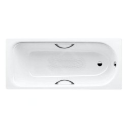 Kaldewei Advantage - Baignoire rectangulaire Saniform Plus Star 335, 1700x700 mm, avec trous pour poignées, antidérapante sur