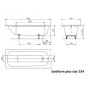 Kaldewei Advantage - Baignoire Saniform Plus Star 334, 1700x730 mm, avec trous pour poignées, antidérapante, blanche Kaldewei Advantage - Baignoire Saniform Plus Star 334, 1700x730 mm, avec trous pour poignées, antidérapante, blanche