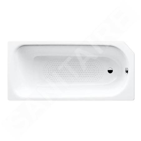 Kaldewei Advantage - Baignoire rectangulaire Saniform V3 362-1, 1600x700 mm, antidérapante sur toute la surface, blanche