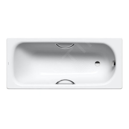 Kaldewei Advantage - Baignoire Saniform Plus Star 334, 1700x730 mm, avec trous pour les poignées, antidérapante, effet Perl,