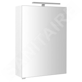 Sapho Riwa - Armoire miroir avec éclairage LED, 504x701x172 mm, blanc brillant RIW050-0030