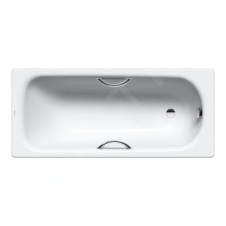 Kaldewei Advantage - Baignoire rectangulaire Saniform Plus Star 335, 1700 x 700 mm, avec trous pour poignées, antidérapante,