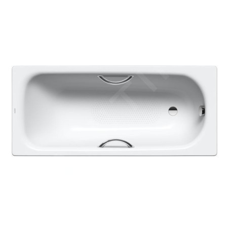 Kaldewei Advantage - Baignoire Saniform Plus Star 334, 1700x730 mm, avec trous pour poignées, antidérapante sur toute la