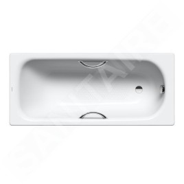 Kaldewei Advantage - Baignoire Saniform Plus Star 334, 1700x730 mm, avec trous pour poignées, antidérapant sur toute la