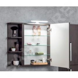 Sapho Riwa - Armoire miroir avec éclairage LED, 504x701x172 mm, blanc brillant RIW050-0030