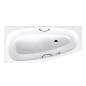 Kaldewei Advantage - Baignoire asymétrique Mini Star droite 831, 1570x750/500 mm, avec trous pour poignées, antidérapant, blanc