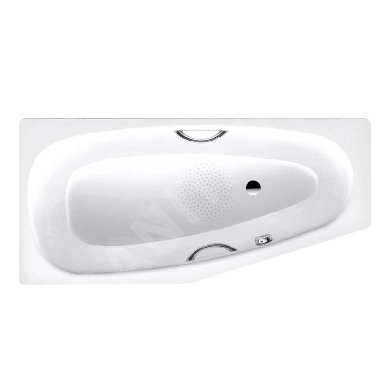 Kaldewei Advantage - Baignoire asymétrique Mini Star droite 831, 1570x750/500 mm, avec trous pour les poignées, antidérapant, Kaldewei Advantage - Baignoire asymétrique Mini Star droite 831, 1570x750/500 mm, avec trous pour les poignées, antidérapant,