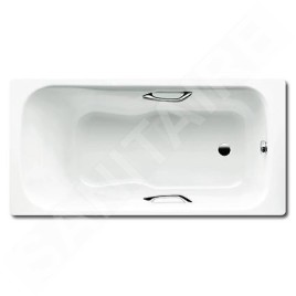 Kaldewei Ambiente - Baignoire Dyna Set Star 625, 1500x750 mm, avec trous pour les poignées, antidérapant, effet Perl, blanc