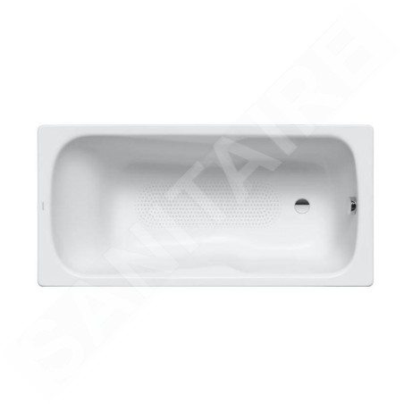 Kaldewei Ambiente - Baignoire rectangulaire Dyna Set 626, 1600x700 mm, antidérapant sur toute la surface, effet Perl, blanc