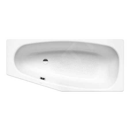 Kaldewei Advantage - Baignoire asymétrique Mini gauche 836, 1570x700/475 mm, antidérapant sur toute la surface, blanc