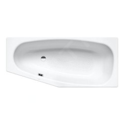 Kaldewei Advantage - Baignoire asymétrique Mini gauche 836, 1570x700/475 mm, antidérapant sur toute la surface, effet Perl,