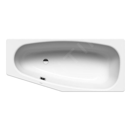 Kaldewei Advantage - Baignoire asymétrique Mini gauche 832, 1570x750/500 mm, Perl-Effect, blanc 224800013001