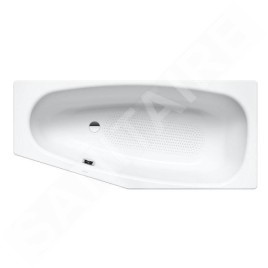 Kaldewei Advantage - Baignoire asymétrique Mini gauche 832, 1570x750/500 mm, antidérapant sur toute la surface, blanc