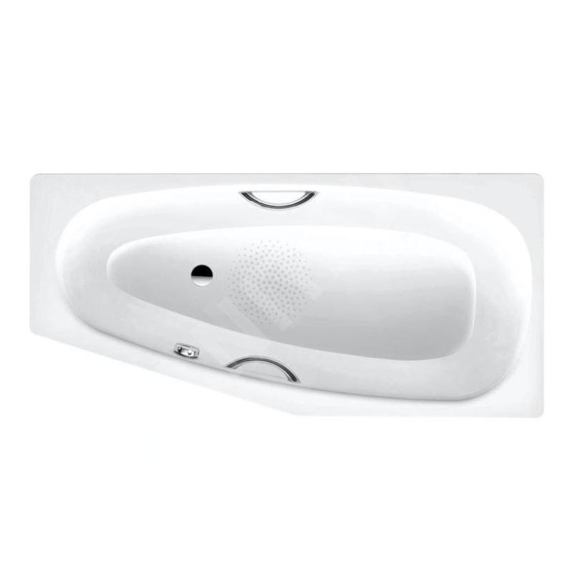 Kaldewei Advantage - Baignoire asymétrique Mini Star gauche 833, 1570x750/500 mm, avec trous pour poignées, antidérapant, blanc Kaldewei Advantage - Baignoire asymétrique Mini Star gauche 833, 1570x750/500 mm, avec trous pour poignées, antidérapant, blanc