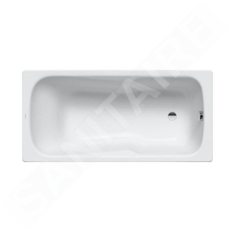 Kaldewei Ambiente - Baignoire rectangulaire Dyna Set 624, 1500x750 mm, Perl-Effect, blanc 226600013001