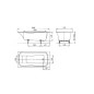Kaldewei Ambiente - Baignoire rectangulaire Dyna Set 624, 1500x750 mm, Perl-Effect, blanc 226600013001 Kaldewei Ambiente - Baignoire rectangulaire Dyna Set 624, 1500x750 mm, Perl-Effect, blanc 226600013001