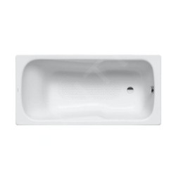 Kaldewei Ambiente - Baignoire rectangulaire Dyna Set 624, 1500 x 750 mm, antidérapant sur toute la surface, effet Perl, blanc